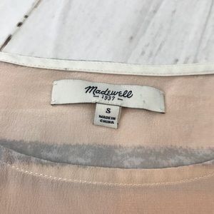 Madewell Tops - Madewell Striped Silk Short Sleeved Blouse Madewell Tops - Madewell Striped Silk Short Sleeved Blouse